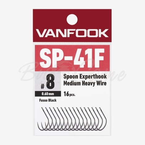 Крючок одинарный VANFOOK SP-41F Expert Spoon Hook № 4 (16 шт.) фото 2