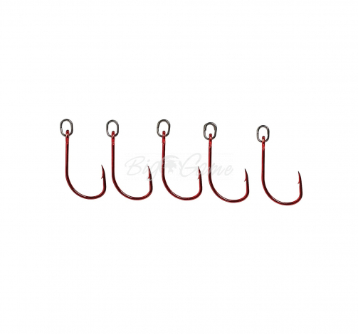 Крючок одинарный SAVAGE GEAR S1 Single Hook Red & DG Kit № 3/0 (10 шт.) фото 1