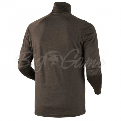Водолазка HARKILA All Season Shirt Zip-Neck цвет Shadow brown фото 2