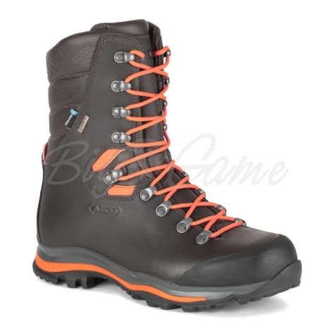 Ботинки охотничьи AKU Riserva High 200 GTX цвет Brown / Fluo Orange фото 1