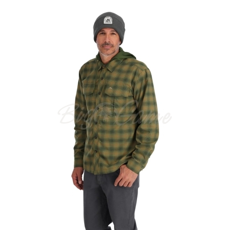 Рубашка SIMMS Coldweather Hoody цвет Basswood MC Plaid фото 4