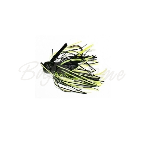 Бактейл STRIKE KING Pro-Glo Pro-Model Jig 10,5 г (3/8 oz) цв. black / chartreuse фото 1