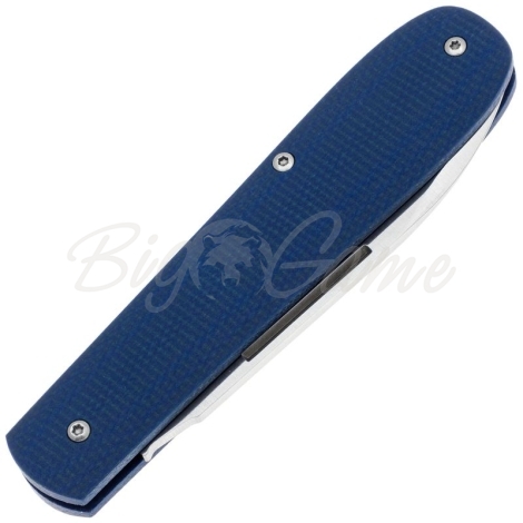 Нож складной полуавтоматический BOKER Coffin Denim Micarta сталь MagnaCut рукоять Микарта цв. Синий фото 3