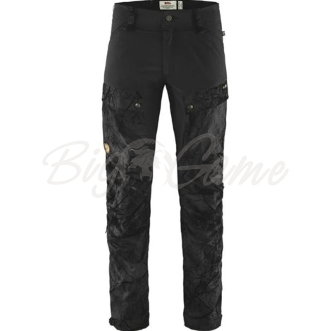 Брюки FJALLRAVEN Keb Trousers M Reg цвет Black Camo-Black фото 1