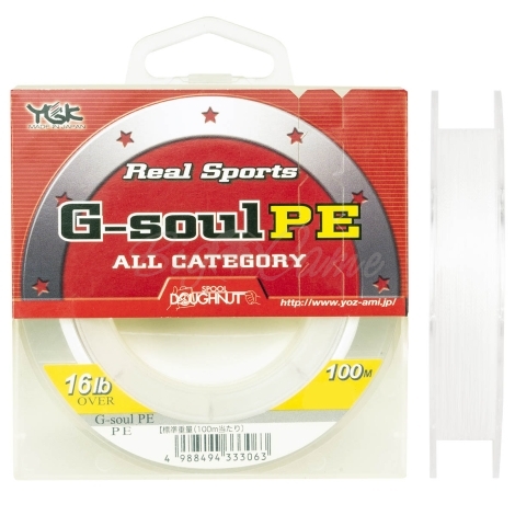 Плетенка YGK Real Sports G-Soul РЕ 100 м цв. Белый # 0,8 фото 1