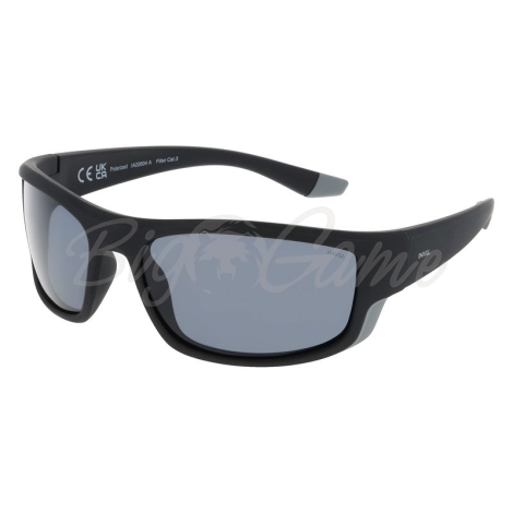 Очки солнцезащитные INVU Спортивные IA22604A с чехлом 20063 цв. матовый черный с серый цв. ст. серый фото 1