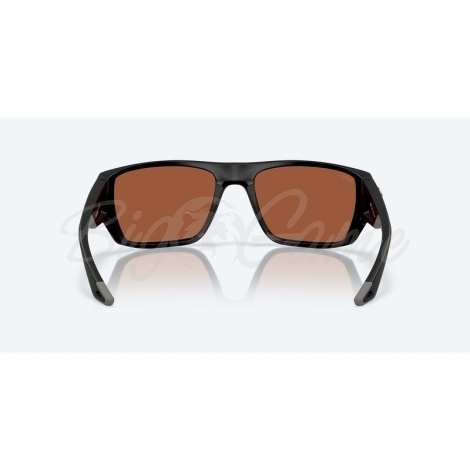 Очки поляризационные COSTA DEL MAR Finlet 580G р. L цв. Matte Black цв. ст. Green Mirror фото 3