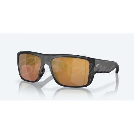 Очки поляризационные COSTA DEL MAR Taxman 580G р. L цв. Matte Black цв. ст. Gold Mirror фото 1