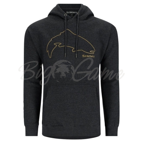 Толстовка SIMMS Trout Outline Hoody цвет Charcoal Heather фото 1