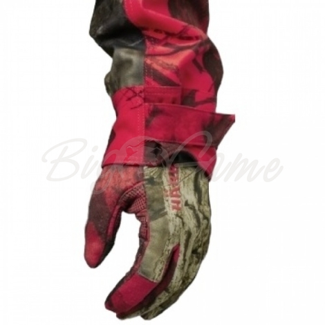 Перчатки HARKILA Moose Hunter 2.0 Fleece Gloves цвет Mossy Oak Break-Up Country / Mossy Oak Red фото 3