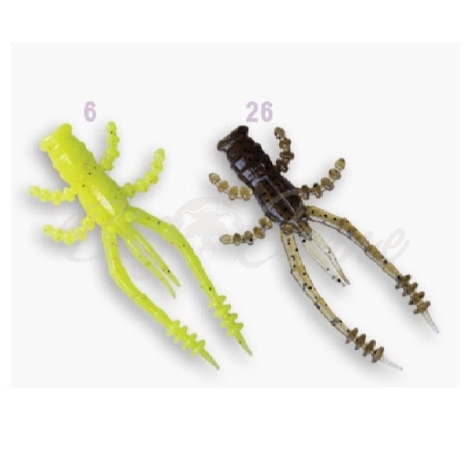 Рак CRAZY FISH Crayfish 1,8" (8 шт.) зап. кальмар, код цв. M66 фото 1