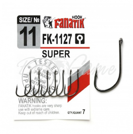 Крючок одинарный FANATIK FK-1127 Super № 11 (7 шт.) фото 1