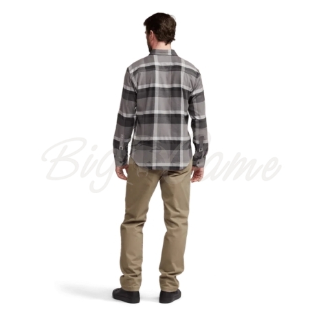 Рубашка SITKA Ashland Lightweight Flannel Shirt цвет Woodsmoke Fall Plaid фото 4