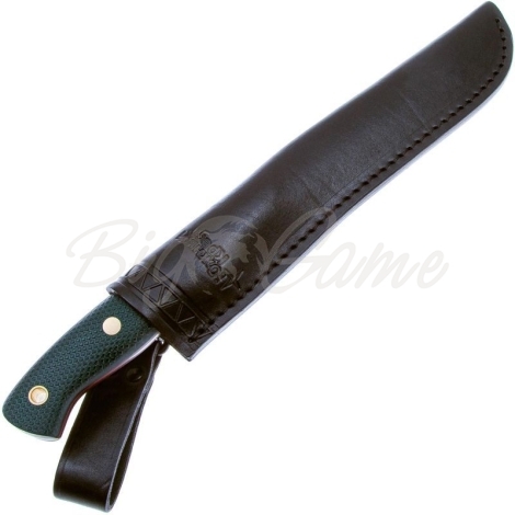 Нож ЮЖНЫЙ КРЕСТ Meat Master Сталь Elmax рукоять Микарта изумруд/насечка фото 3