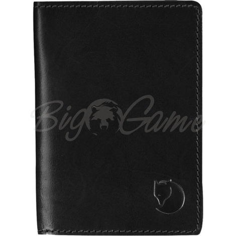 Обложка для документов FJALLRAVEN Leather Passport Cover цвет Black фото 1