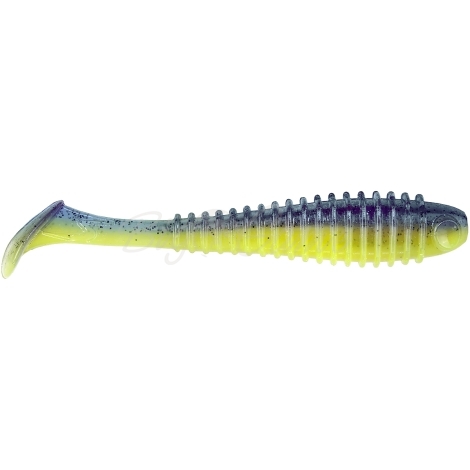 Виброхвост NORSTREAM Tubby Daddy 3.5" (8 шт.) цв. 04 Blue-Yellow фото 1