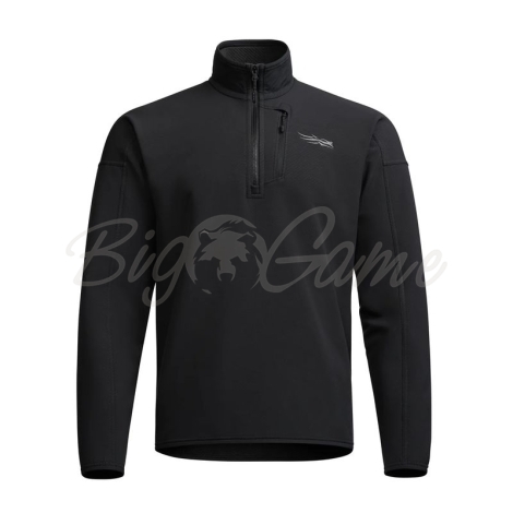 Толстовка SITKA Alpha Fleece 1/4 Zip Pullover цвет Black фото 1