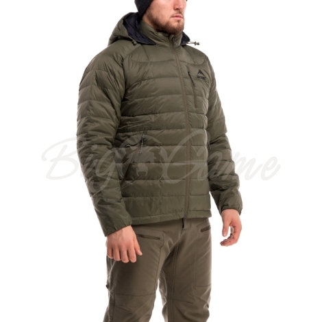 Куртка SKRE Ptarmigan 850 Ultra Down Hoodie цвет Olive Green фото 3