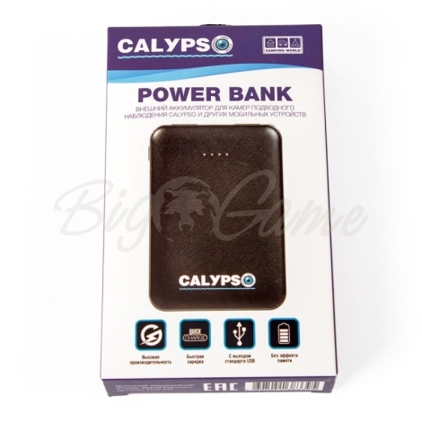 Внешний аккумулятор CALYPSO Power Bank для подводных видеокамер модели UVS-02 Plus, CALYPSO-03 Plus фото 5