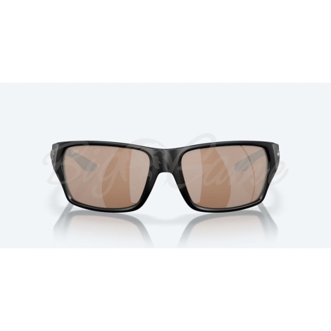 Очки поляризационные COSTA DEL MAR Tailfin 580G р. M цв. Matte Black цв. ст. Sunrise Silver Mirror фото 4
