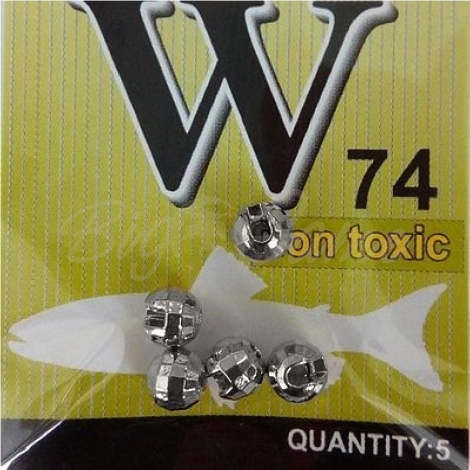 Головка вольфрамовая ONLY SPIN Trout Tungsten Ball 3,5 мм цв. Серебро (5 шт.) фото 1