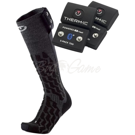 Носки с подогревом THERM-IC Powersocks Set Heat Fusion Uni+S-pack700 цвет Black фото 1