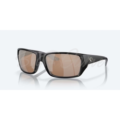 Очки поляризационные COSTA DEL MAR Tailfin 580G р. M цв. Matte Black цв. ст. Sunrise Silver Mirror фото 1