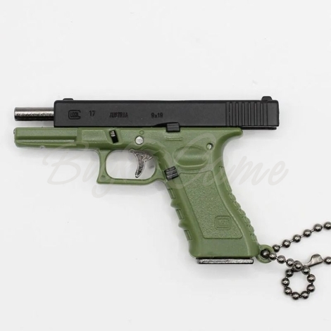 Брелок GF Glock 17 цв. Зелёный фото 1