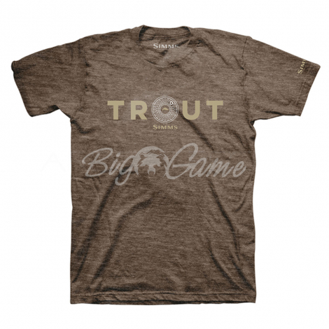 Футболка SIMMS Reel Trout T-Shirt цвет Brown Heather фото 1