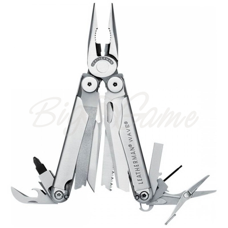 Мультитул LEATHERMAN Wave кожаный чехол фото 1