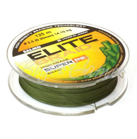 Плетенка SALMO Elite Braid Super Pe Green 200 м 0,24 мм фото 1