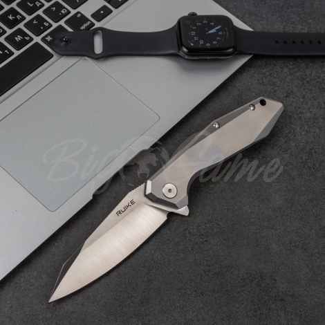 Нож складной RUIKE Knife P135-SF цв. Серый фото 12