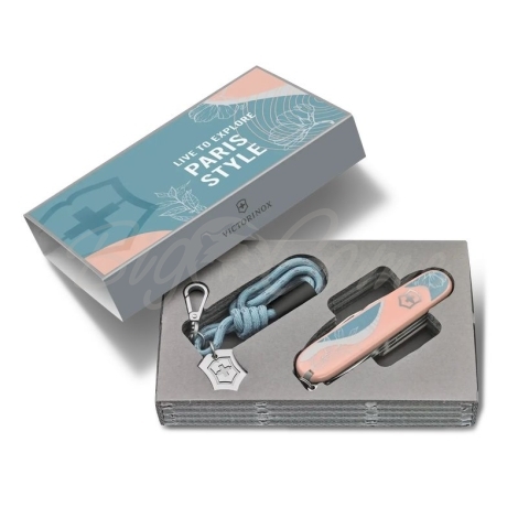 Швейцарский нож VICTORINOX Companion Paris Style 16 функций цв. Розовый (в подарочной уп.) фото 4 Швейцарский нож VICTORINOX Companion Paris Style 16 функций цв. Розовый (в подарочной уп.) фото 4