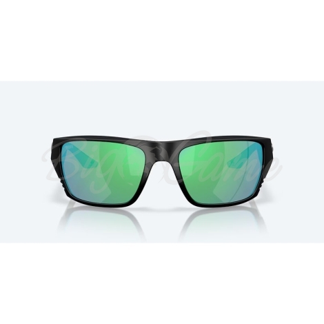 Очки поляризационные COSTA DEL MAR Finlet 580G р. L цв. Matte Black цв. ст. Green Mirror фото 5
