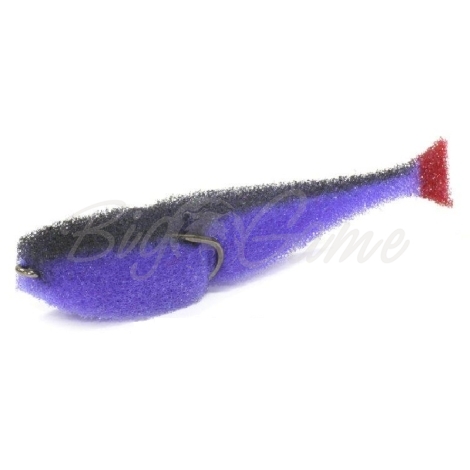 Поролоновая рыбка LEX Classic Fish CD 12 LBB (сиреневое тело / черная спина / красный хвост) фото 1