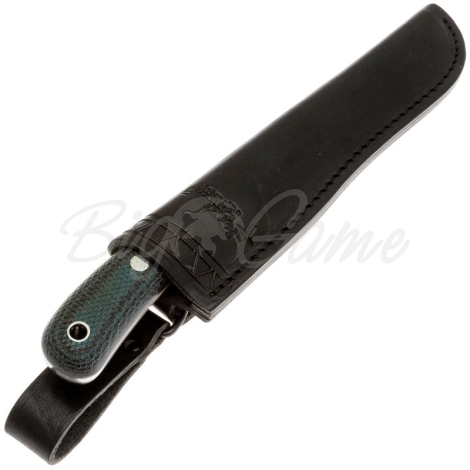 Нож ЮЖНЫЙ КРЕСТ Фил Сталь VG10 рукоять Микарта черно-синяя/насечка фото 3