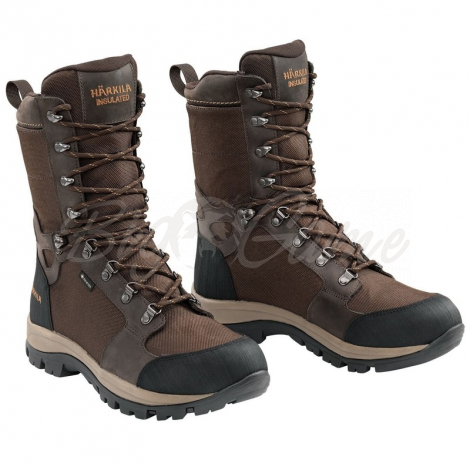 Ботинки треккинговые HARKILA Woodsman XL Insulated GTX SMU цвет Dark Brown фото 6