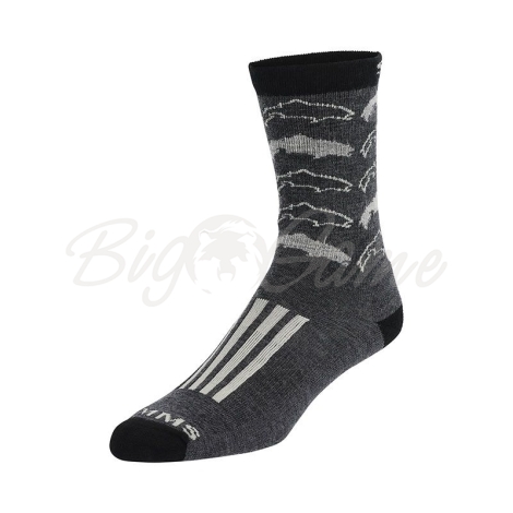 Носки SIMMS Daily Sock цвет Steel Grey фото 1