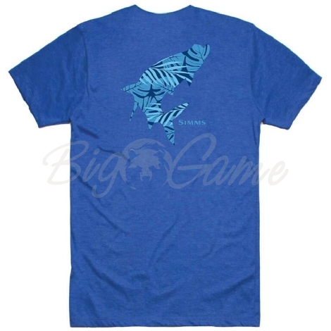 Футболка SIMMS Palm Tarpon Fill T-Shirt цвет Royal Heather фото 2