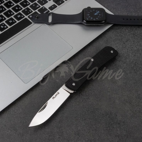 Нож складной RUIKE Knife L11-B цв. Черный фото 14