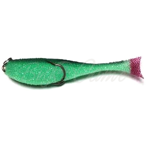 Поролоновая рыбка КОНТАКТ двойник 12 см (10 шт.) цв. зелено-черный фото 1