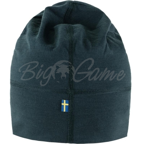 Шапка FJALLRAVEN Abisko Lite Wool Beanie цвет Dark Navy фото 2