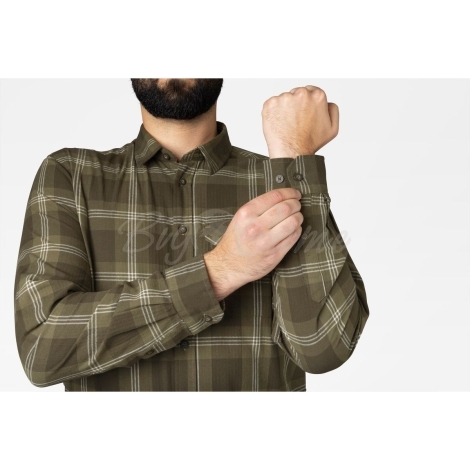 Рубашка SEELAND Highseat Shirt цвет Pine green check фото 2