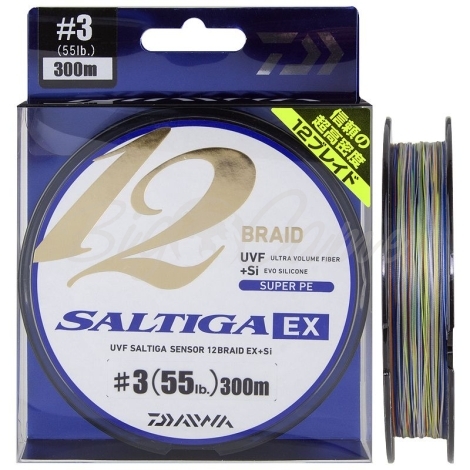 Плетенка DAIWA UVF Saltiga Sensor 12 Braid EX+Si многоцветный 300м #3 фото 1