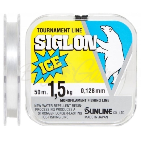 Леска SUNLINE Siglon Ice Fishing 50 м цв. прозрачный 0,148 мм фото 1