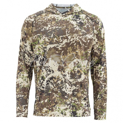 Термокофта SIMMS Solarflex LS Crewneck - Print цвет River Camo фото 1