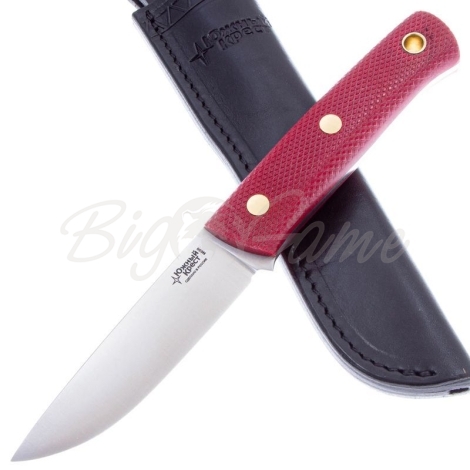 Нож ЮЖНЫЙ КРЕСТ М1 Сталь VG10 рукоять Микарта красная/насечка фото 4