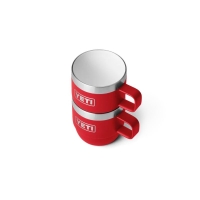 Набор кружек YETI Rambler Stackable Cups 177 (6 oz) цв. Rescue Red превью 6