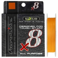 Плетенка NORSTREAM Favorite 8X 150 м цв. Orange #1.5