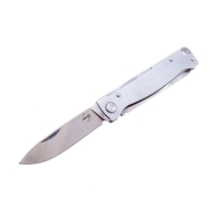 Нож складной полуавтоматический BOKER Atlas Multi SW Sandvik 12C27 рукоять Нержавеющая сталь цв. Серый